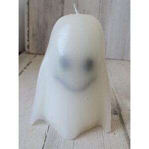 Smiley face ghost candle Halloween‎ prop decor figure